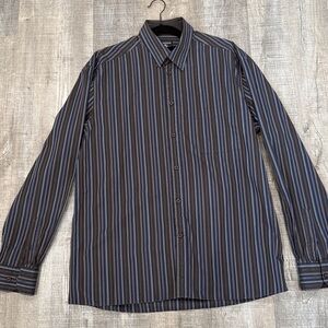 Mondango  Milan Men's Striped Button-Up Shirt